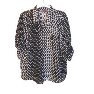 🌟Women’s 3/4 Length Sleeve Polkadot Blouse